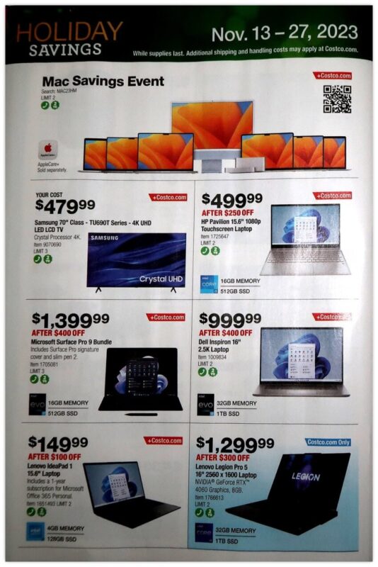 Costco Black Friday 2023 viernes negro ofertas folleto (12)