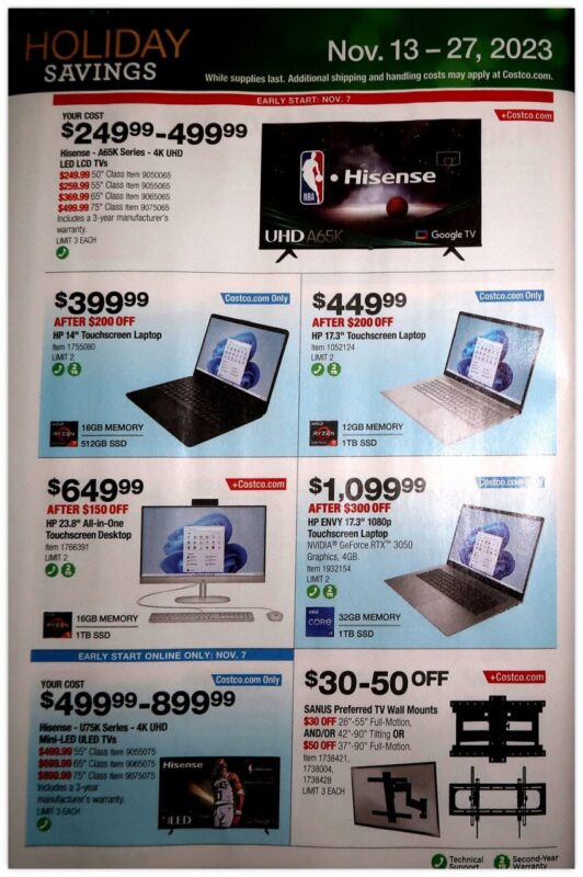 Costco Black Friday 2023 viernes negro ofertas folleto (16)