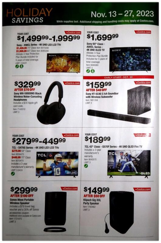 Costco Black Friday 2023 viernes negro ofertas folleto (18)