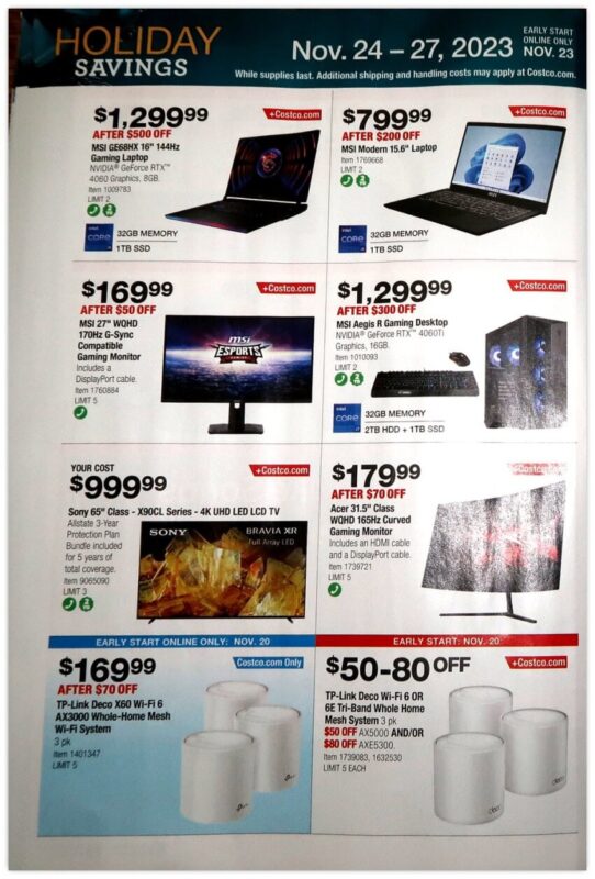 Costco Black Friday 2023 viernes negro ofertas folleto (30)