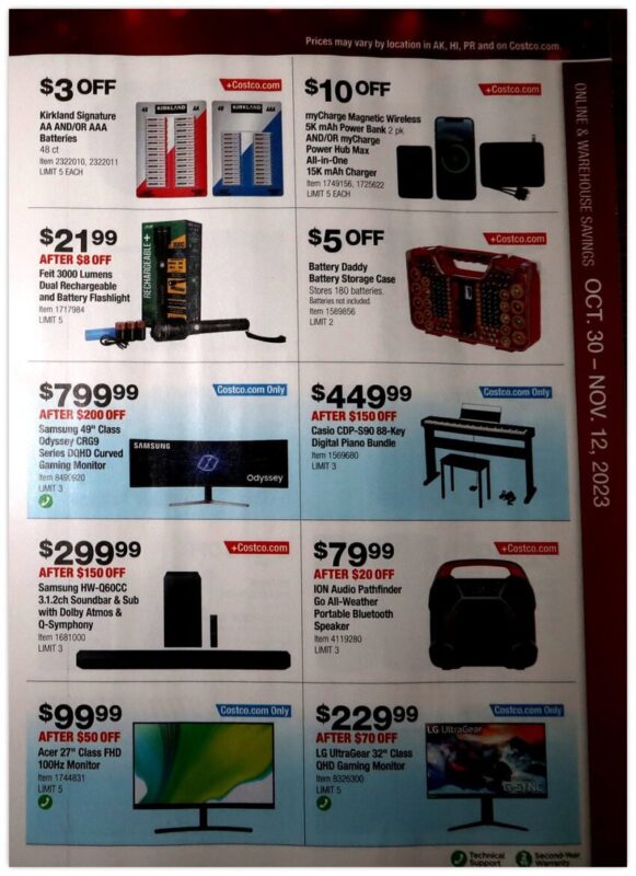 Costco Black Friday 2023 viernes negro ofertas folleto (9)